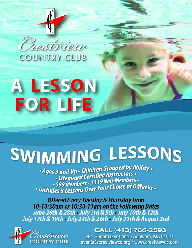 swimming lessons flyer