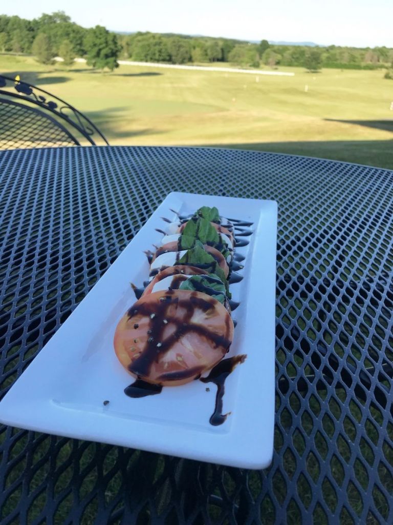 appetizer on patio table