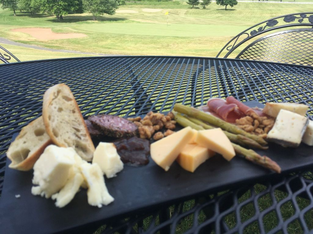 appetizer on patio table