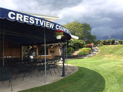 restaurant patio area