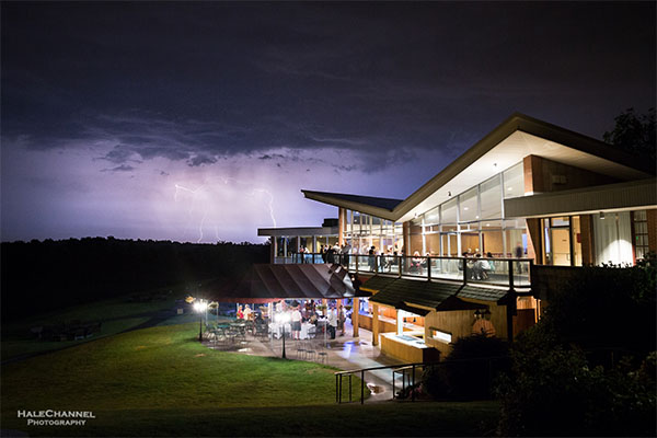 clubhouse at night