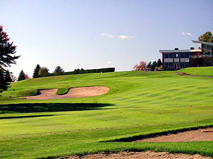 bunker next to the fairway