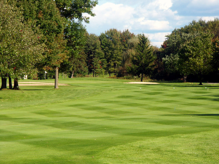 fairway leading to the green