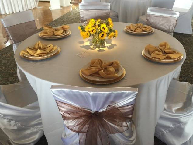 reception table