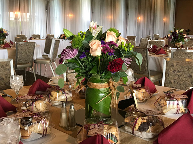 reception table